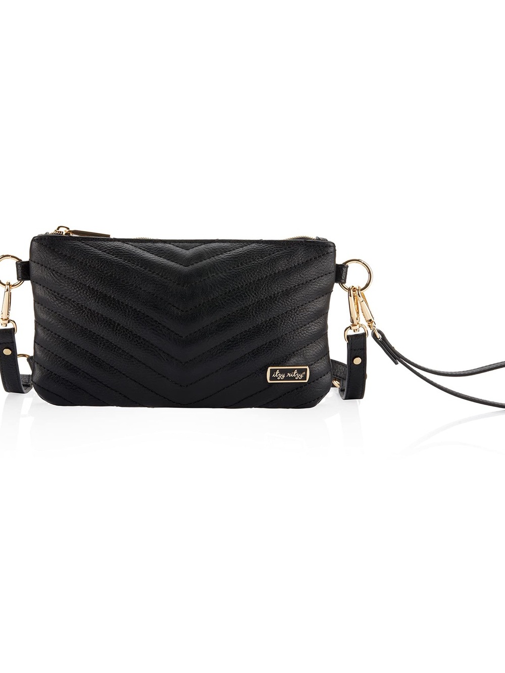 Itzy Ritzy Boss Pouch Crossbody Clutch & Belt Bag w/Card Slots (Jetsetter)